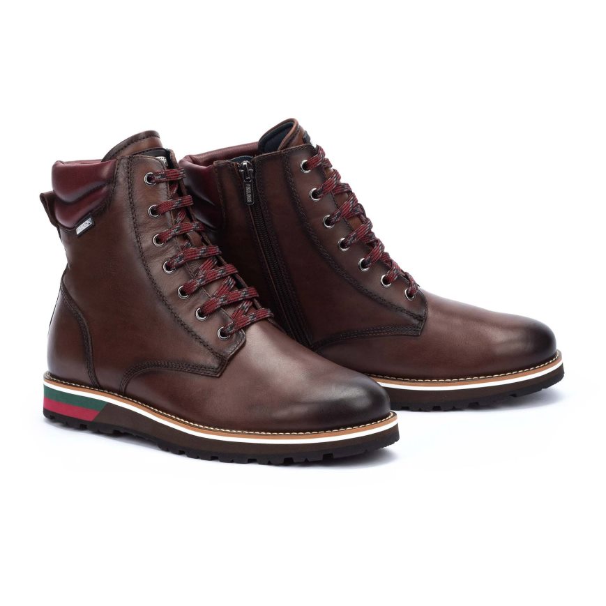 Men's Pikolinos PIRINEOS Ankle Boots Brown | NZ D017528